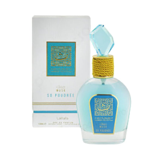 Pack of Lattafa Asad Zanzibar for Men 3.4 Ounce by Lattafa and Musk So Poudree Eau De Parfum