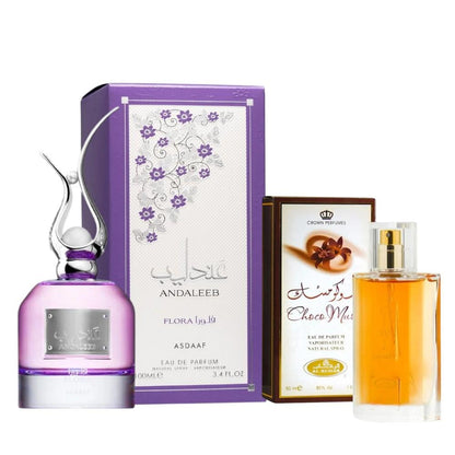 Asdaaf Andaleeb Flora  and choco musk perfume