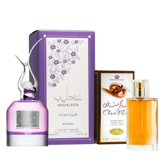 Asdaaf Andaleeb Flora  and choco musk perfume