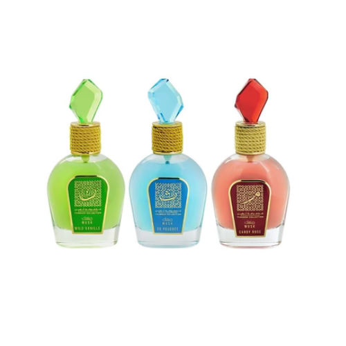 Pack of Musk Candy Rose, Musk Wild Vanille and Musk So Poudree Thameen