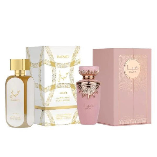 Hayaati Gold Elixir and Haya EDP Perfume