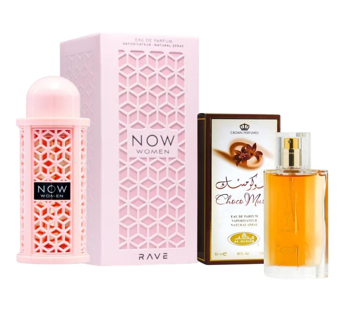 Rave Now and choco musk perfume