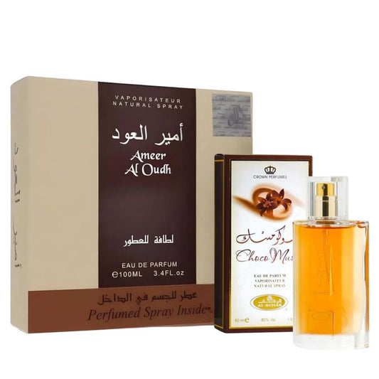 Pack of Ameer Al Oudh By Spray and choco musk perfume