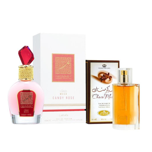 Musk Candy Rose Thameen Collection and choco musk perfume