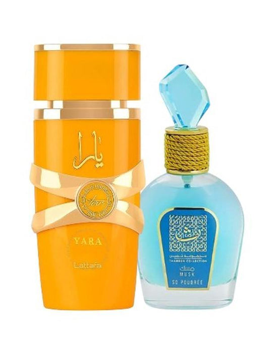 Yara Tous and Musk So Poudree Spray,