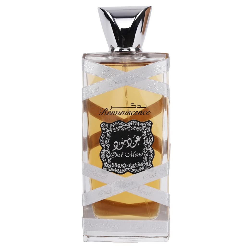 Lattafa Oud Mood Reminiscence for Unisex 3.4 Ounce Eau de Parfum Spray.