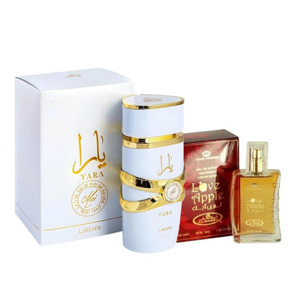 Pack of Yara Moi Eau de Parfum Spray and Love Apple Perfume
