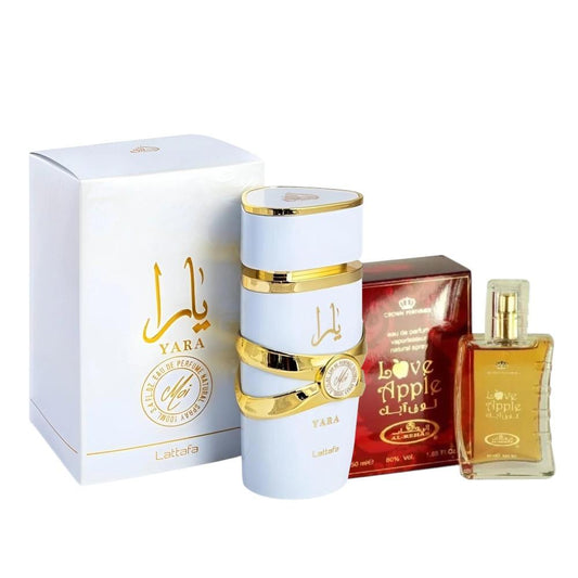 Pack of Yara Moi Eau de Parfum Spray and Love Apple Perfume