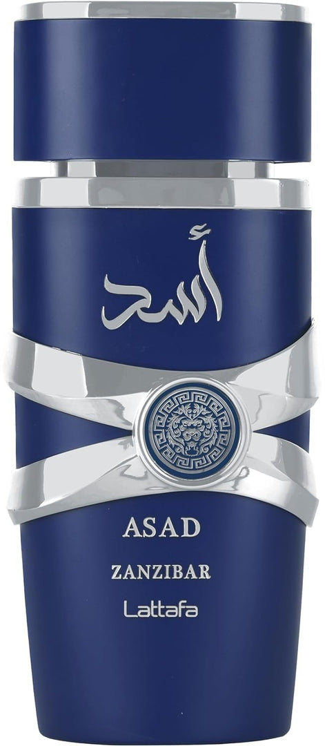 Lattafa Asad Zanzibar for Men Eau de Parfum Spray. 3.4 Ounce