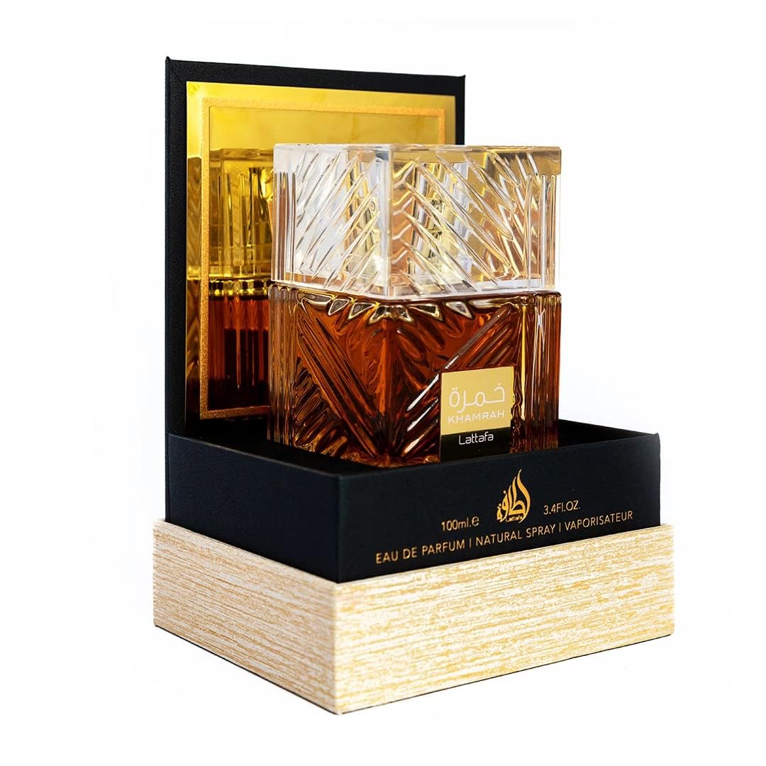 Lattafa Perfumes Khamrah 3.4 Ounce for Unisex Eau de Parfum Spray.