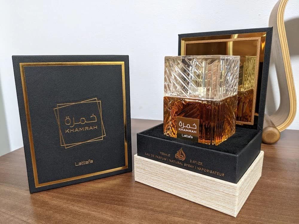 Lattafa Perfumes Khamrah 3.4 Ounce for Unisex Eau de Parfum Spray.