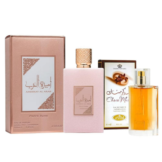 Pack of Prive Rose and Choco Musk Perfume