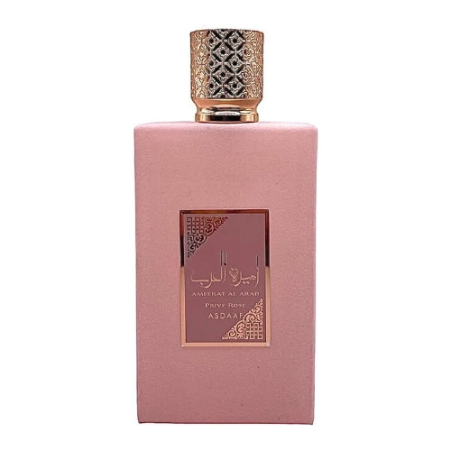 Lattafa Asdaaf Ameerat Al Arab Prive Rose Eau de Parfum Spray for Women, 3.4 Ounce