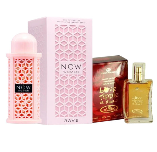 Pack of Rave Now  and Love Apple Perfume