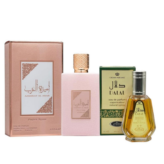 Pask of Asdaaf Ameerat Al Arab Prive Rose  and Dalal Perfume