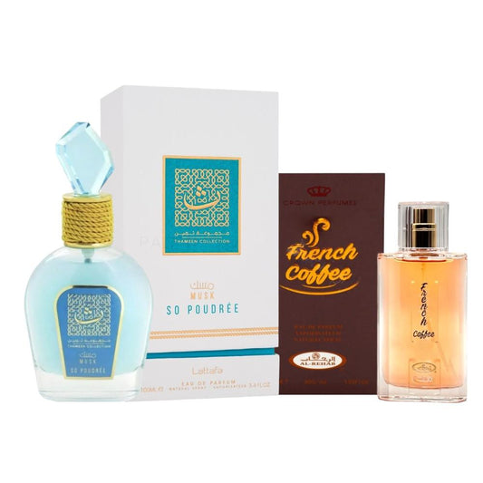 Pack of Musk So Poudree  and French coffee