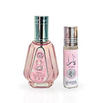 Load image into Gallery viewer, Bundle of Yara EDP Spray 50 ML (1.7 OZ) &amp; Yara Roll-On Perfume Oil CPO - 10ML (0.34 OZ) By Ard Al Zaafaran | Experience the Floral Elegance.
